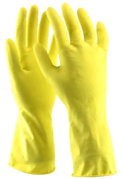 Safe-On Rengøringsartikler*gummihandsker gul størrelse M