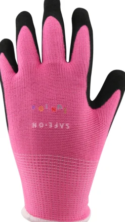Safe-On Arbejdshandsker*Junior handsker 6-8 år Pink