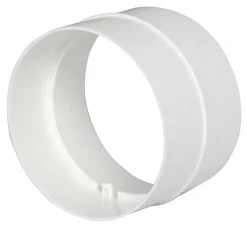 Ventilation*Samlestykke til flexslange Ø125-127 mm - hvid