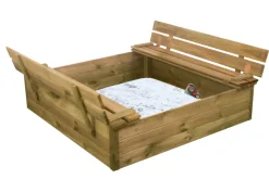 Nordic Play Sandkasser & Legehuse*Sandkasse med bænk og låg -