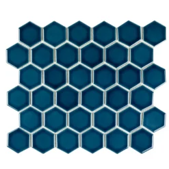 SCG Fliser & Klinker*Mosaik fliser blå 10 net (0,9 m²) Blå med glaseret finish