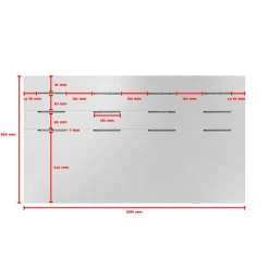 SCG Fibercement*udhængsplade med net 600 x 1200 mm Hvid