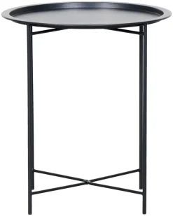 Sunlife® Sæsonafslutning|Haveborde*Sidebord Michigan Ø46,8 cm stål - Sort