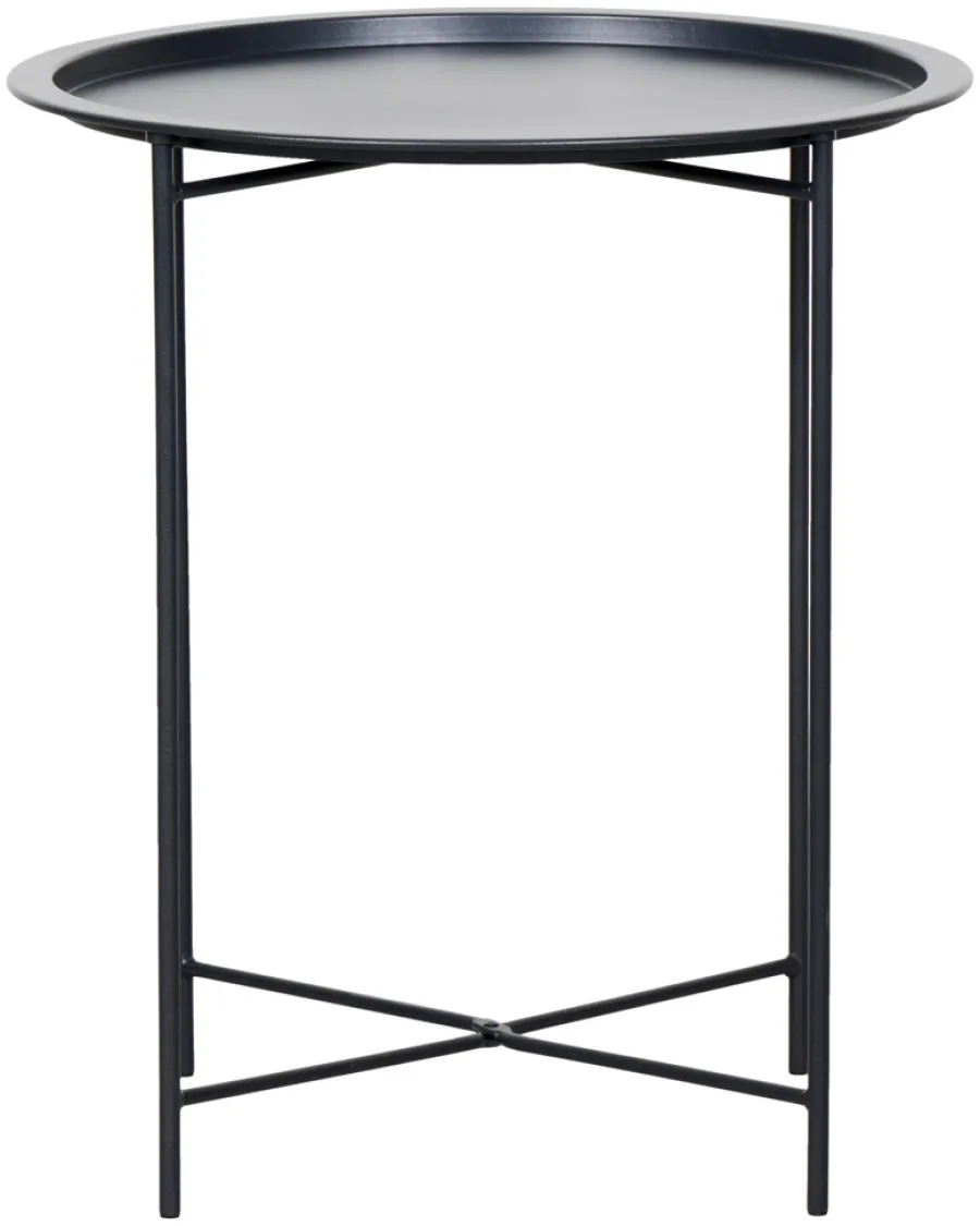 Sunlife® Sæsonafslutning|Haveborde*Sidebord Michigan Ø46,8 cm stål - Sort
