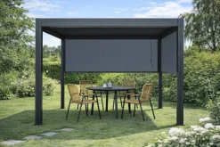 Sunlife® Pavilloner & Partytelte|Overdækning*Sidepanel til Sunlife pergola 3 meter - Sort