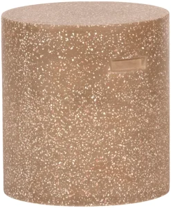 Havestole|Øvrige Havemøbler*Skammel i Ø37 x H40 cm Brun terrazzo