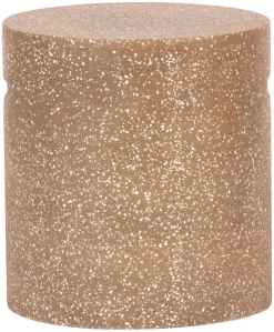 Havestole|Øvrige Havemøbler*Skammel i Ø37 x H40 cm Brun terrazzo