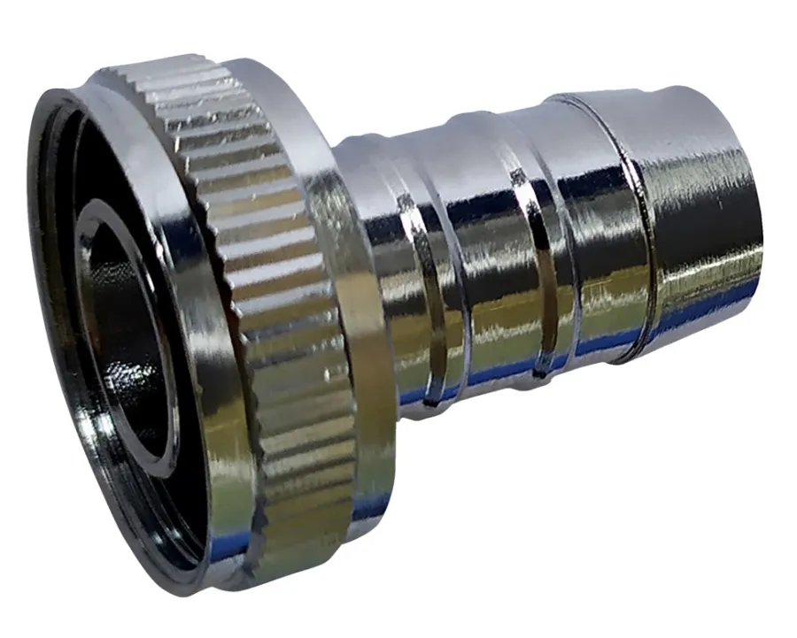 Vvs-Artikler*Slangeforskruning 22 mm x 1/2" krom