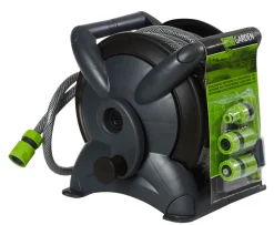 Garden® Haveslanger & Tilbehør*Slangeopruller m/15 m slange, 3 koblinger og pistol