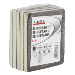 LUXI® Sandpapir*Slibesvamp korn 100 - 10 x 12 mm 5 stk. -