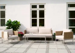 Envy Loungemøbler*Sofasæt m/hynder 4 dele natur -