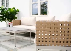 Envy Loungemøbler*Sofasæt m/hynder 4 dele natur -