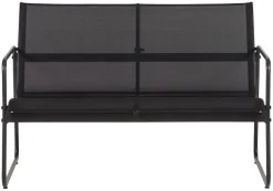Envy Loungemøbler*Sofasæt stål 4 dele - Sort