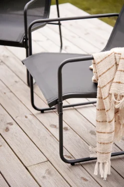 Envy Loungemøbler*Sofasæt stål 4 dele - Sort