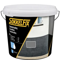 SokkelFix® Tag-, Mur- & Sokkelmaling*Sokkelmaling vandbaseret 5 liter - Grå