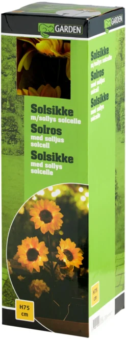 Garden® Sæsonafslutning|Solcellelamper*Solcelleblomst Solsikke -