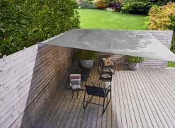 Sunlife® Sæsonafslutning|Parasoller & Markiser*Solsejl Alba firkantet 3,6 x 3,6 meter - Grå