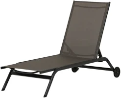 Sunlife® Sæsonafslutning|Solvogne*Solseng Lima 190,8 x 67 x 30 cm - Sort/grå