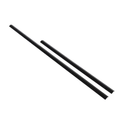 Horton Bedafgrænsning & Minihegn*profil med sneglekant 80 cm Sort