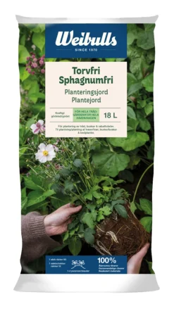 Weibulls Jord*Sphagnumfri plantejord 18 liter
