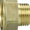 Messing*Spidsmuffe messing 1/2" x 3/4"