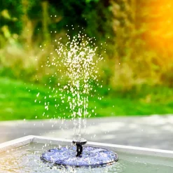 Garden® Sæsonafslutning|Lys & Havedekorationer*Springvand med solceller Ø16 cm -