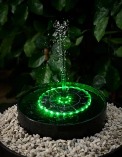 Outfit Sæsonafslutning|Lys & Havedekorationer*Springvand med solceller Ø16,5 cm -