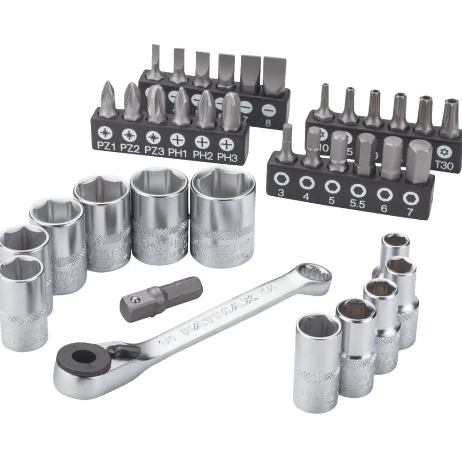 Stanley Bor & Bits*Fatmax bits-/toppesæt 37 dele