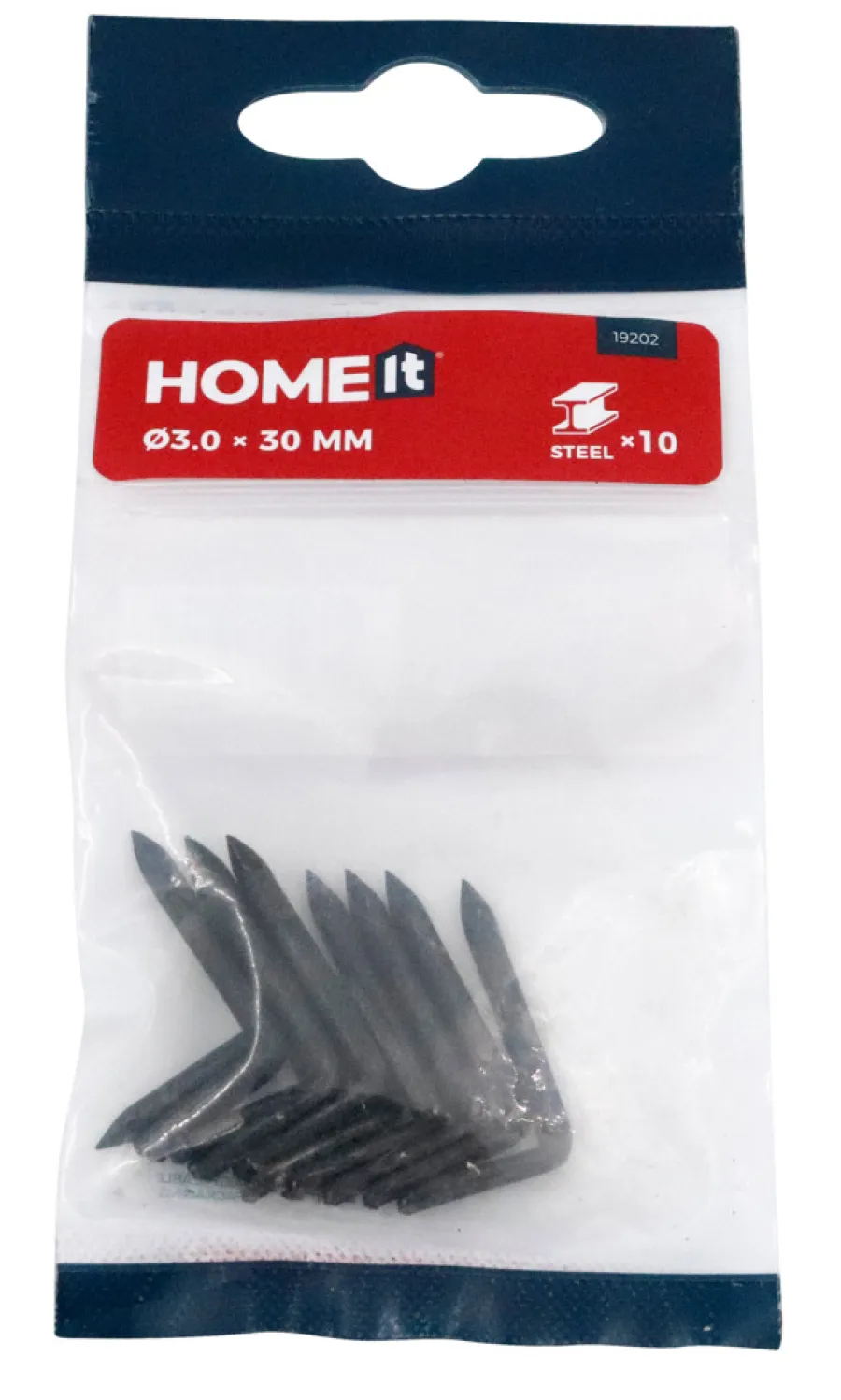 HOME it Søm*Stålhager 3 x 30 mm 10 stk.