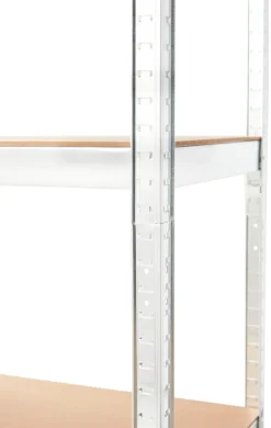 Arbejdsborde & Reoler*Stålreol galv. m/5 hylder - 90 x 180 x 45 cm