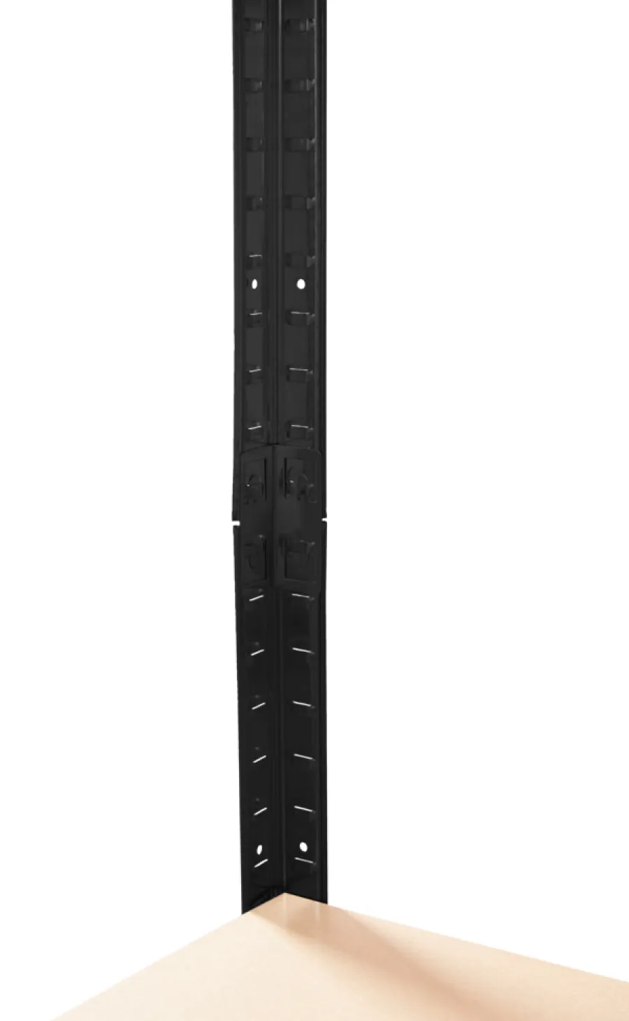 Arbejdsborde & Reoler*Stålreol sort m/4 hylder 90 x 190 x 40 cm