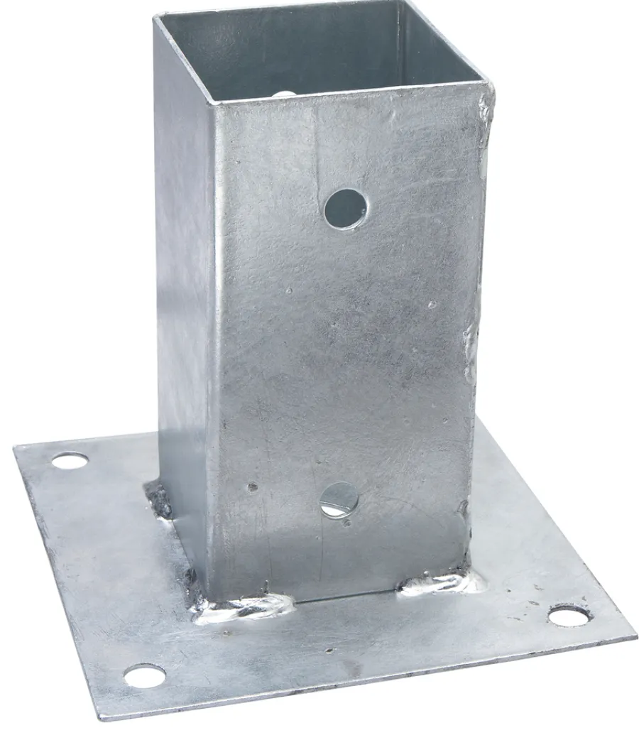 Stolper & Pæle*Stolpefod galv. – 71 x 71 x 150 mm