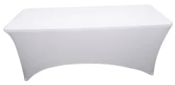 Sunlife® Boligindretning*Strækdug Iowa til foldebord 180 cm hvid -