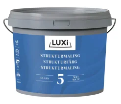 LUXI® Vægmaling*Strukturmaling 5 4,5 liter - Hvid