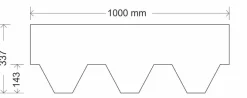 Onduline Tagpap & Asfalt*Tagshingels Bardoline 100 x 34 cm sort 3 m²/pk.