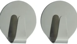 TARGET® Knager & Knagerækker*håndklædekroge runde 2 stk. steel