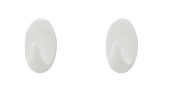 TARGET® Knager & Knagerækker*håndklædekrog oval plast large 2 stk.