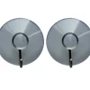 TARGET® Knager & Knagerækker*sugekopkrog transparent/krom 2 stk.