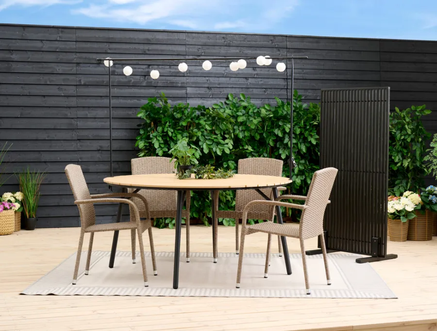 Sunlife® Sæsonafslutning|Læhegn*Terrasseafskærmning New York akacie - Sort