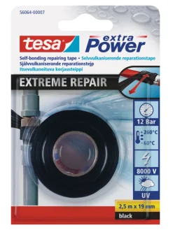 tesa® Tape*Extreme Repair reparationstape 19 mm x 2,5 meter Sort
