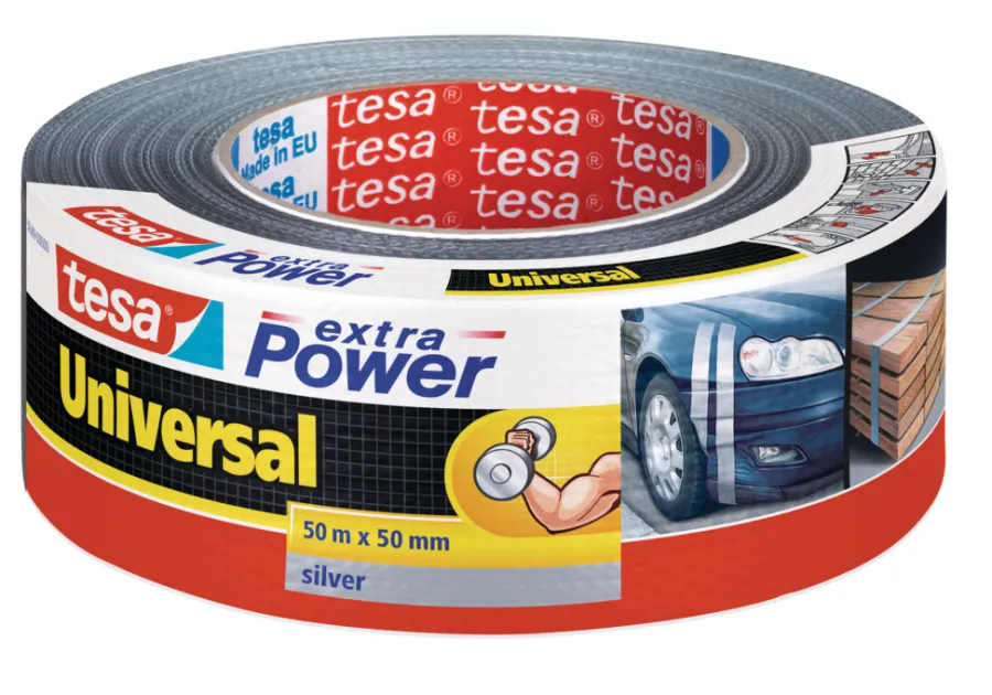 tesa® Tape*Universal gaffatape sølv 50 mm x 50 meter