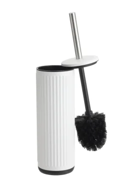 REN Tilbehør Til Badeværelset*Toiletbørste m/riller rund Ø9 x 38 cm - Hvid
