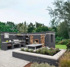 Betongruppen RBR Læ- & Støttemure*Topplade Nordic Wall grå 60 x 30 x 10 cm