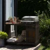 Haveborde|Grilltilbehør*Tralle grillbord sort 123 x 57,5 x 93 cm