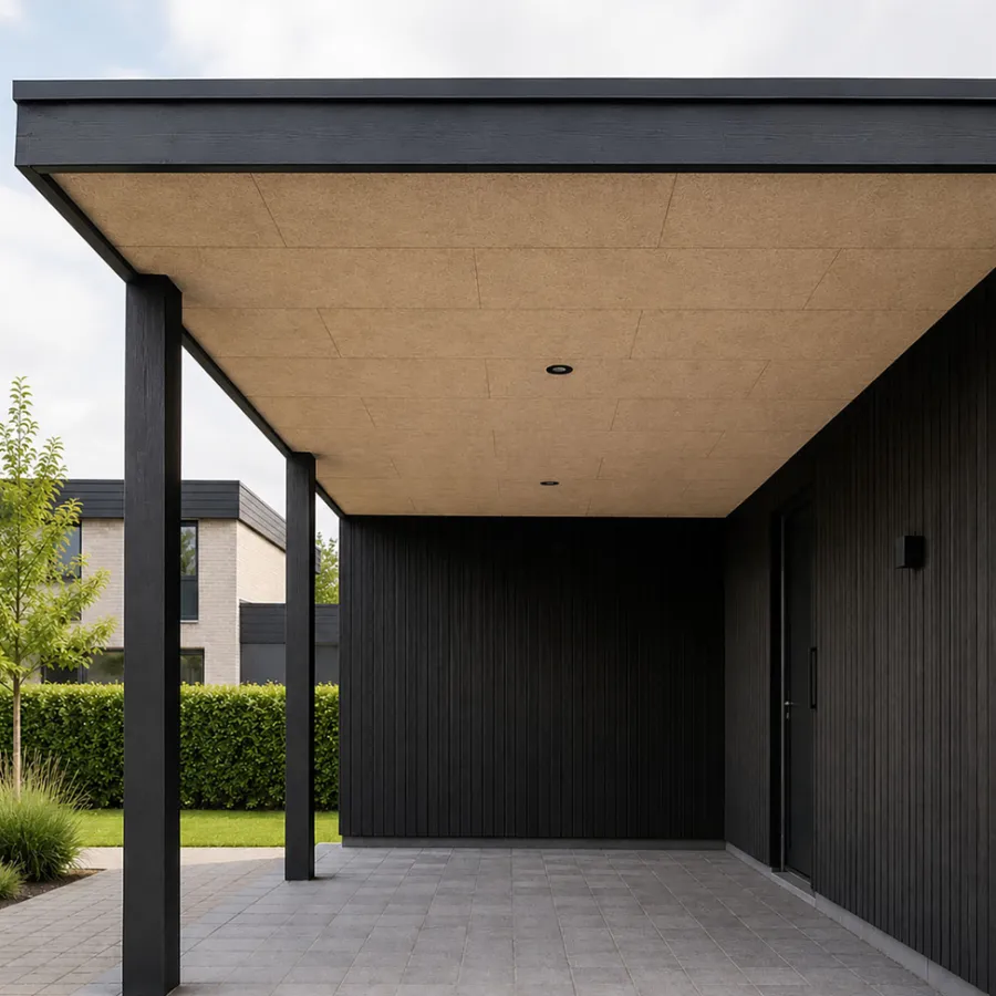 Loftbeklædning*Træbeton K5 600 x 1200 mm - webshop Natur