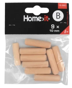 HOME it Dyvler & Plugs*Trædyvler 10 x 40 mm 9 stk.
