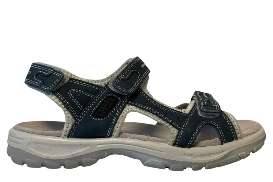 Træsko & Fodtøj*Trekkingsandaler dame læder str. 37 Denimfarvet