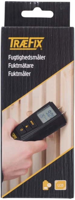 TræFix® Måleværktøj*fugtighedsmåler med LCD-display