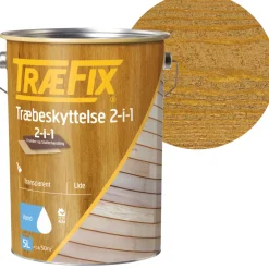 TræFix® Træbeskyttelse*teak træbeskyttelse 2-i-1 5 liter Teak (transparent)