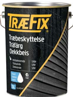 TræFix® Træbeskyttelse*træbeskyttelse heldækkende stengrå 5 liter Stengrå (svarende til NCS S 4500-N og RAL 7042)